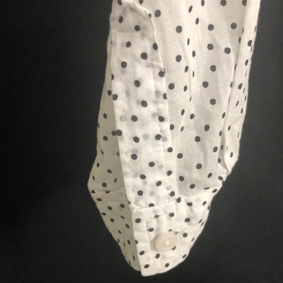 Ann Taylor LOFT | Polka Dot Button Down Shirt - Picture 5 of 7